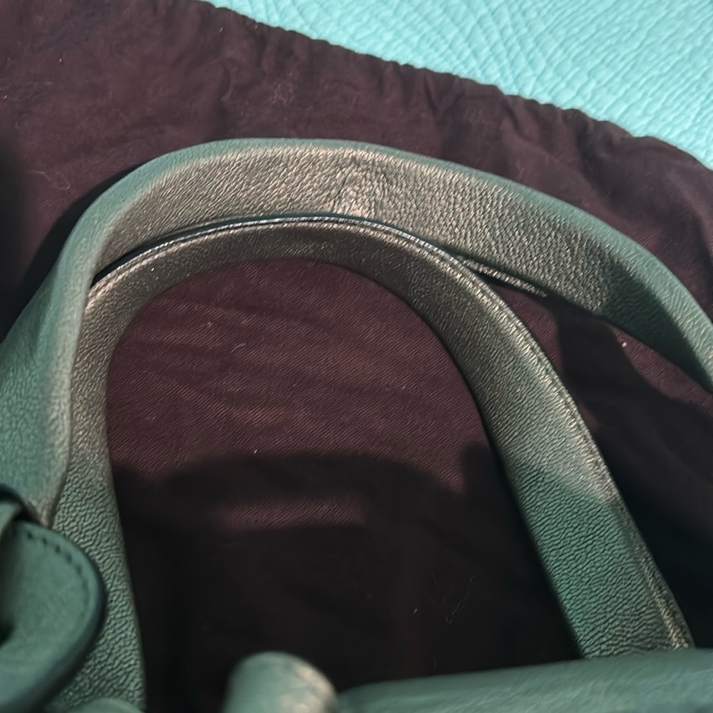 Mulberry Large Agyness Gunmetal metallic Satchel - Picture 12 of 16
